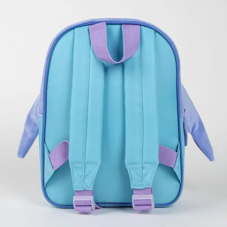 Παιδική Τσάντα Πλάτης 3D 27εκ DISNEY Lilo & Stitch Stitch με Μοβ Αυτιά