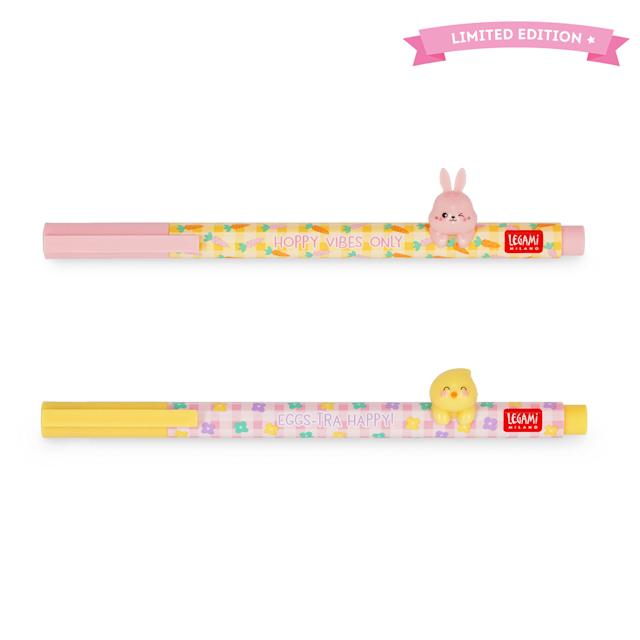 Legami Στυλό Gel Ζωάκι Hoppy Easter Πάχος Μύτης 0.5mm 2τεμ.