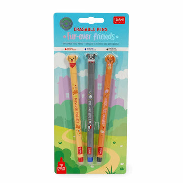 LEGAMI BTS 2026 SET OF 3 ERASABLE GEL PENS - SECRET 2026 2 - 0,7 MM - Red/Black/Pink INΚ