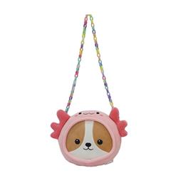 Λούτρινη Τσάντα Ώμου 20εκ. Σκυλάκι Squishcuties Luna Toys