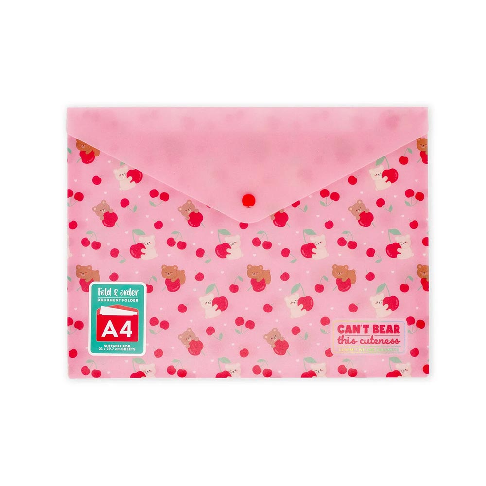 Legami Φάκελος με Κουμπί Α4 Fold & Order - Teddy Cherry