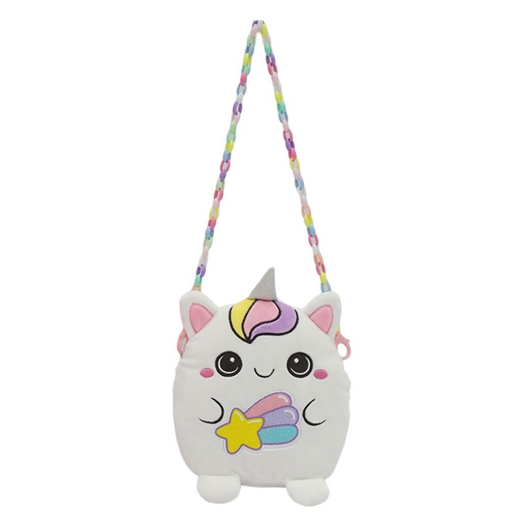 Λούτρινη Τσάντα Ώμου 20εκ. Γατούλα Squishcuties Luna Toys