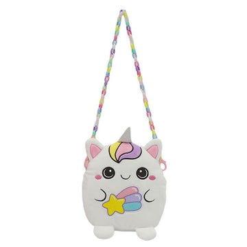 Λούτρινη Τσάντα Ώμου 20εκ. Γατούλα Squishcuties Luna Toys