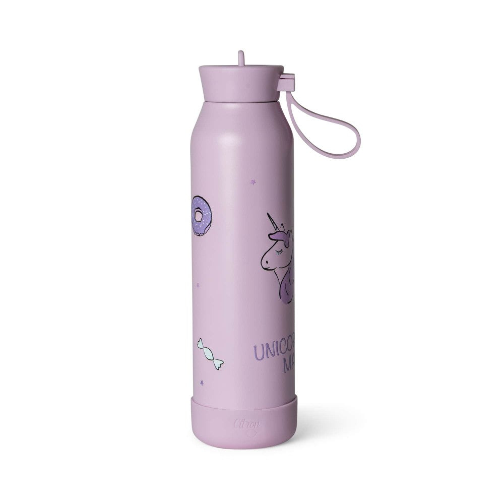 Medium Water Bottle 500 ml - Stormy Unicorn