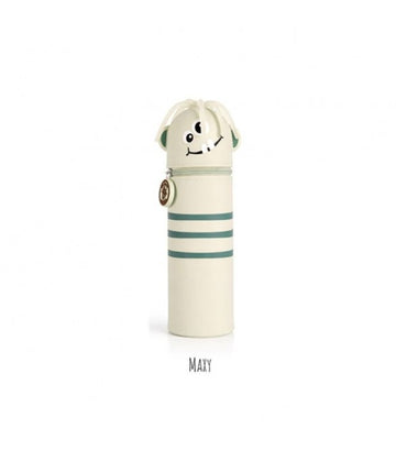 ΚΑΣΕΤΙΝΑ - ΜΟΛΥΒΟΘΗΚΗ LULUBUG HANDMADE - SILICONE PENCIL CASE MONSTER MAXY ΜΠΕΖ 26105