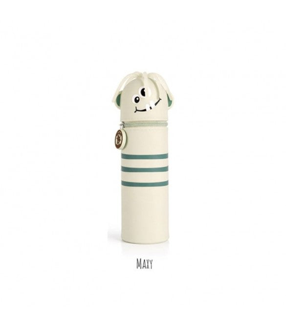 ΚΑΣΕΤΙΝΑ - ΜΟΛΥΒΟΘΗΚΗ LULUBUG HANDMADE - SILICONE PENCIL CASE MONSTER MAXY ΜΠΕΖ 26105
