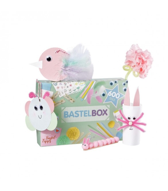 ΚΟΥΤΙ ΧΕΙΡΟΤΕΧΝΙΑΣ LULUBUG HANDMADE - CRAFT BOX ΣΕΤ 600ΤΜΧ PASTEL 40003