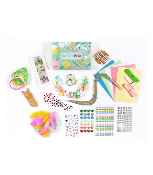 ΚΟΥΤΙ ΧΕΙΡΟΤΕΧΝΙΑΣ LULUBUG HANDMADE - CRAFT BOX ΣΕΤ 600ΤΜΧ PASTEL 40003
