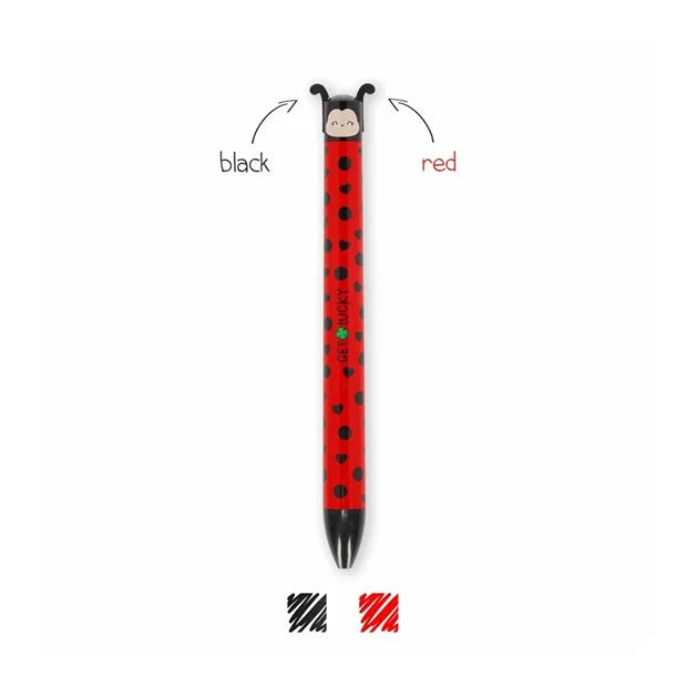 Legami Στυλό Με 2 Χρώματα Click & Clack Ladybug