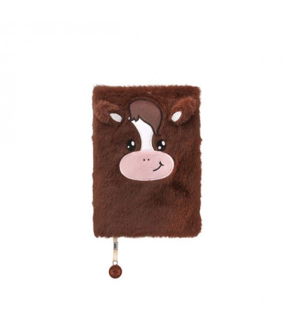ΣΗΜΕΙΩΜΑΤΑΡΙΟ ΓΟΥΝΙΝΟ LULUBUG HANDMADE PLUSH NOTEBOOK HORSE NELLY 24615