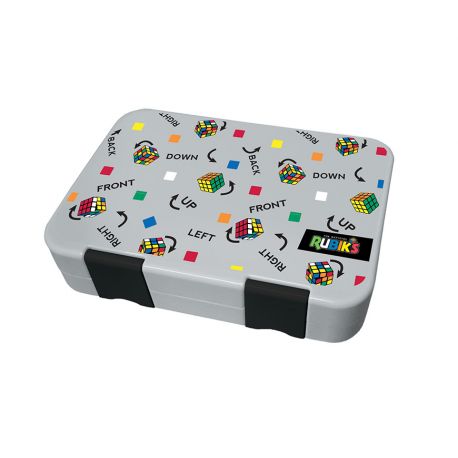 ΦΑΓΗΤΟΔΟΧΕΙΟ TRITAN 4 ΧΩΡΙΣΜΑΤΑ RUBIK'S 266421 GRAFFITI